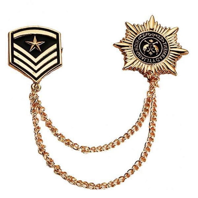 lionlar 3-20pack Rétro Broche de Chaîne en Alliage Broches Star Mens 3 Pcs