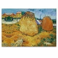 thumbnail image 4 of IDEA4WALL 4pcs Golden Straw Pile by Vincent van Gogh Peel and Stick Wallpaper Removable Wall Murals Large Wall Stickers for Home Decoration - 66x96 inches, 4 of 5