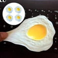 thumbnail image 1 of 9x9cm Figuras de juguete y acción amarillas 4pcs Juguetes para aliviar el estrés Huevos fritos artificiales Huevos fritos falsos Nove, 1 of 2