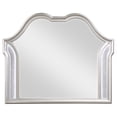 thumbnail image 3 of Evangeline Camel Top Dresser Mirror Silver Oak, 3 of 8