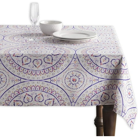 

Exquisite Maison d’ Hermine 100% Cotton 60x60 Inch Washable Square Tablecloth for Home Décor