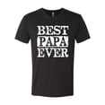 thumbnail image 2 of Wild Bobby, Best Papa Ever, Father's Day, Men Premium Tri Blend Tee, Vintage Black, Small, 2 of 4