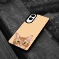 thumbnail image 4 of WIRESTER Shockproof Soft Rubber Cover Case for Samsung Galaxy S25 Edge 6.7 inch 2025, Orange Tabby Kitten Cat On Sunset Background, 4 of 5