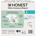 thumbnail image 5 of The Honest Company Clean Conscious Diapers for Sensitive Skin, Up to 100% Leakproof , Hypoallergenic, Fragrance Free, Gender Neutral, Club Box, Size 2 (12-18 lbs), 72 Count (Prints May Vary), 5 of 9