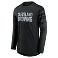 thumbnail image 2 of Men's Fanatics Black Cleveland Browns Square Off Long Sleeve T-Shirt, 2 of 3