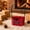 Red#2, variant on yuHome Woven Gift Basket with Handle - Handmade Wood Strip Storage Basket for Holiday Gifts Snacks - Decorative Bow Organizer for Home Kitchen Countertop Display, Party Favor Container, Reusable