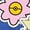 HEATHER ROYAL BLUE, variant on Pokémon - Pokémon Spring Stickers Women's Lightweight French Terry Wide Neck Long Sleeve Graphic Shirt