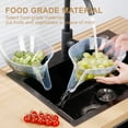 thumbnail image 4 of Skegnu Save up to 50% Drainage Basket Funnel Multifunctional Drainage Basket Large Capacity Vegetable Washing Basket Living Room Dry And Wet Separation Fruit Tray on Clearance, 4 of 8