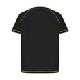 thumbnail image 4 of Aofany Mens T Shirts Casual Henley Shirt Patchwork Color Short Sleeve Button Summer Loose T-Shirts Top, 4 of 5