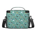 thumbnail image 3 of Chihuahua and Floral Blue Pattern Insulated Lunch Box for Women Men, Medium Leakproof Cooler Bag with Adjustable Strap, 10"x6.7"x8", 3 of 6