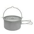 thumbnail image 1 of Pot Ultraléger 1.8L/3L avec Couvercle et Poignée Pliable pour Camping Randonnée Pique-Nique, 1 of 6