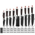 thumbnail image 3 of MDHAND Kitchen Knives Laser Damascus pattern chef knife Sharp Cleaver Slicing Utility Knives tool, 3 of 3