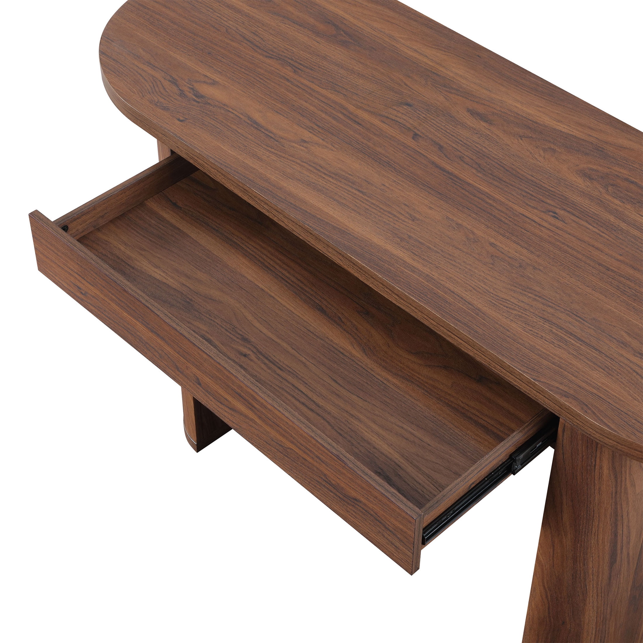 Better Homes & Gardens Juliet Oval Writing Desk, Walnut Finish