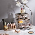 thumbnail image 2 of Sorbus 2-Piece 7-Drawer Vanity Organizer in Gold Glitter, 2 of 7