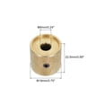 thumbnail image 2 of Uxcell Guitar Bass Dome Knobs Black Shell Top 6mm Gold Metal Volume Tone Control with Inner Hexagon Spanner 3 Pack, 2 of 6