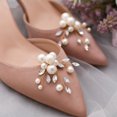 thumbnail image 4 of MasteelfCA 1 Pair Simple Stylish Shoes Buckle Removable Pearl Shoes Flower Chic Shoes Decor, 4 of 8
