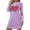 #112-Purple, variant on Censtreet Womens Long Sleeve Heart Printed Nightgowns Valentine's Day Night Shirts Night Gown House Dresses Ladies Night Dress