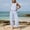 Light Blue, variant on Lpmadey Women's 2-Piece Gingham Checkered Outfit, Sleeveless Crewneck Tank Top and Wide Leg Pants, Elastic Waist Summer Lounge Set, Vacation Travel
