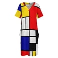thumbnail image 6 of Piet Mondrian Abstract Art Loose Pocket Dress Dresses Summer Summer Dresses for Women, 6 of 9