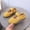 E049-Yellow, variant on hengsof Girls' Spring Summer Solid Color Flat Shoes Soft Elastic Casual Dress Shoes Wedding Party Princess Shoes Fashionable Versatile Soft Sole Moccasins