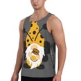 thumbnail image 2 of KLL Bee Gnome With Sunflower Print Men's Muscle Gym Workout Stringer Tank Tops Bodybuilding Fitness T-Shirts Tank Tops Men-Large, 2 of 7