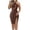 Brown, variant on purcolt Women Halter Bodycon Wrap Dress Elegant Cut Out Formal Dress Ruched Side Slit Cocktail Party Dress