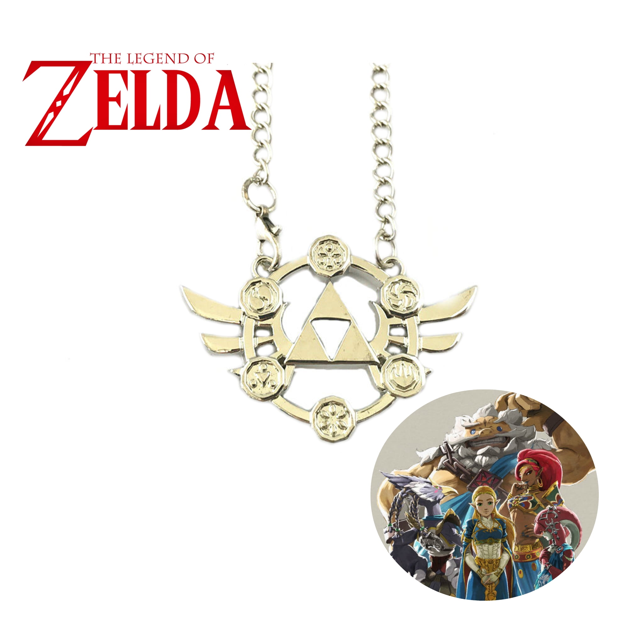 Buy Zelda Hyrule Symbol Legend of Zelda Breath of the Wild Necklace  Nintendo/zelda Gift KY1 Online in India - Etsy