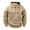 Khaki, variant on cocolona Mens Half Zip Hoodies Long Sleeve Drawstring Hooded Sweatshirts Quarter Zip Pullover Hoodie with Multi Pockets