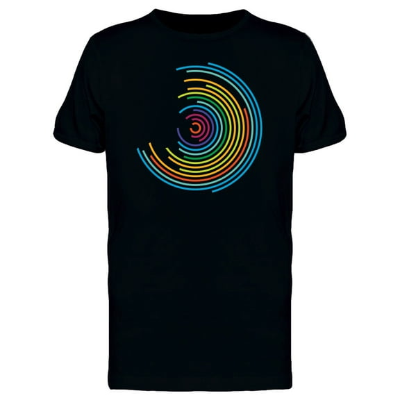 Sound Waves Colorful Design T-Shirt Men -Image by Shutterstock, Male 3X-Large