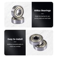 thumbnail image 2 of 25Pcs 608 ZZ Rodamientos de Bolas, 608Zz Bolas Skateboard Ranura Profunda en Miniatura con Doble Blindaje Metal (8 mm X 22 7 Mm), 2 of 5