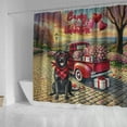 thumbnail image 4 of Be My Valentine's Labrador Retriever Truck Full of Love Flower Balloon Shower Curtain Lab Dog Lover Gifts Waterproof Bathroom Bathtub Curtain - 02029, 4 of 5