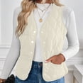 thumbnail image 6 of Lovzfmll Fall Jackets for Women, Solid Color Sleeveless Vest, Cotton Wadded Plush Quilted Puffer, Winter Clothing, 6 of 9