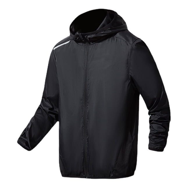 Hauts d'Été pour Femmes, Vestes pour Hommes, Hommes Femmes Unisexes Upf40+ Écran Solaire Léger Respirant Randonnée Extérieure Veste de Sport Réfléchissante à Manches Longues à Capuche, Hauts à Manches 3/4 pour Femmes