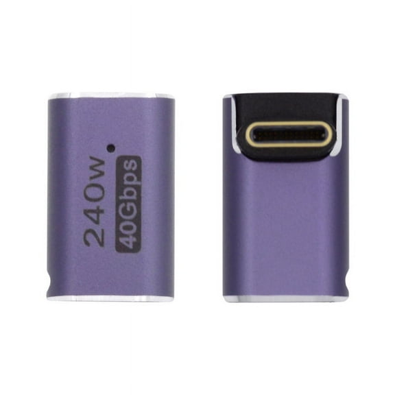 CY USB4 Type C Male to Female 240W Power 40Gbps Data 8K Video Adapter Up Down Angled for NS Phone Laptop