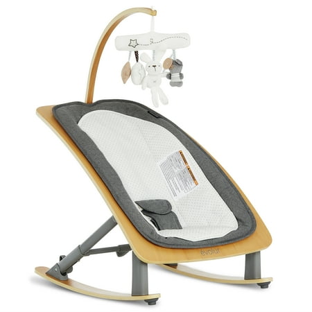 UPC: 0810063660697 | Evolur Tory 2-in-1 Rocker & Chair in Gray