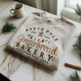 thumbnail image 4 of Embroideried Gingerbread Bakery Sweatshirt | North Pole Christmas Crewneck, 4 of 6