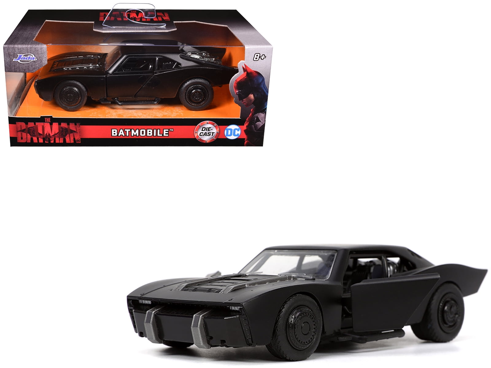 Jada Toys The Batman Batmobile Car with Figure, 1:32 Scale