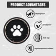 thumbnail image 3 of Yazoeia Bling Paw Car Cup Holder Coaster, 2 PCS Non-Slip Auto Cup Coasters, Shiny Crystal Rhinestone Insert Decorative Cup Mat, Universal Vehicle Interior Accessories for Most Cars (Black, 3 of 6