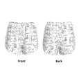 thumbnail image 2 of JUNZAN Chemical Formulas Print Women's Athletic Gym Running Shorts with Phone Pockets - Workout Shorts-Large, 2 of 5
