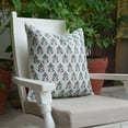 thumbnail image 6 of Floral block print outdoor pillow cover, custom cushions, quilted water replicant cushion, linen printed sofa cushion cover -,20"X20", Mayur, 6 of 6