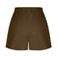 thumbnail image 5 of Pantalones cortos deportivos casuales de talla grande de color liso a la moda para mujer de Augper, 5 of 7