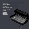 thumbnail image 5 of Charbroil 190 Sq. Inch Portable Charcoal Grill, 5 of 10