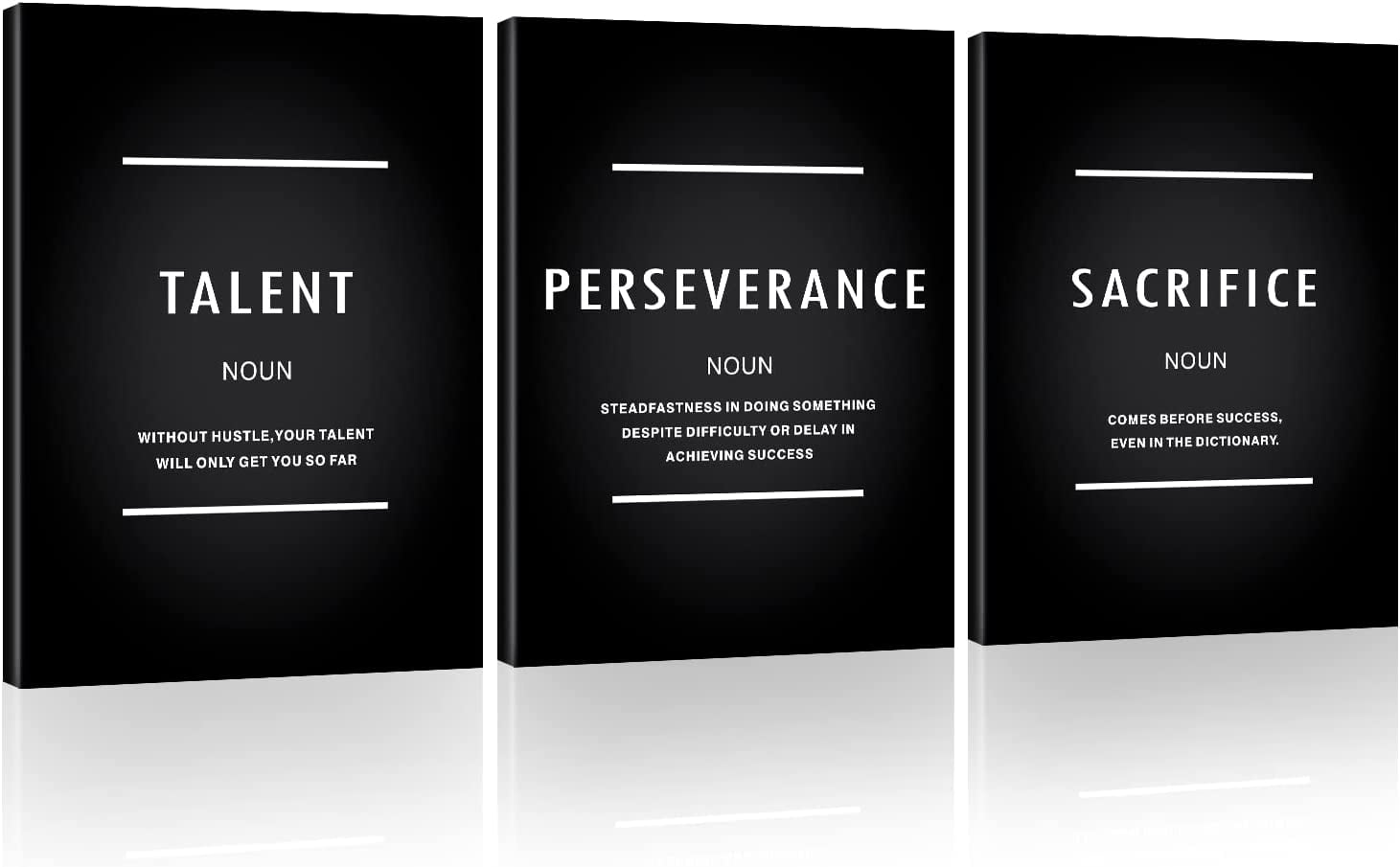 Motivational Wall Art, Inspirational Office Canvas Painting, Talent