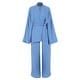 thumbnail image 4 of VISgogo Conjuntos de pijamas para mujer, cárdigan de manga larga de color sólido con cinturón + conjunto de pantalones largos elásticos de cintura alta VISgogo  moda, 4 of 6