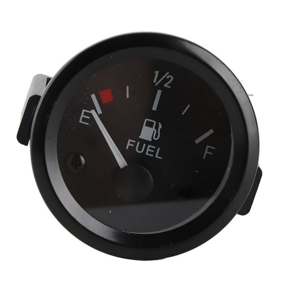 Backlight 2'' 52mm Fuel Level Gauge, Pointer 12V Car Fuel Tank Meter With LED Backlight Rim Automotive Gauges With Fittings