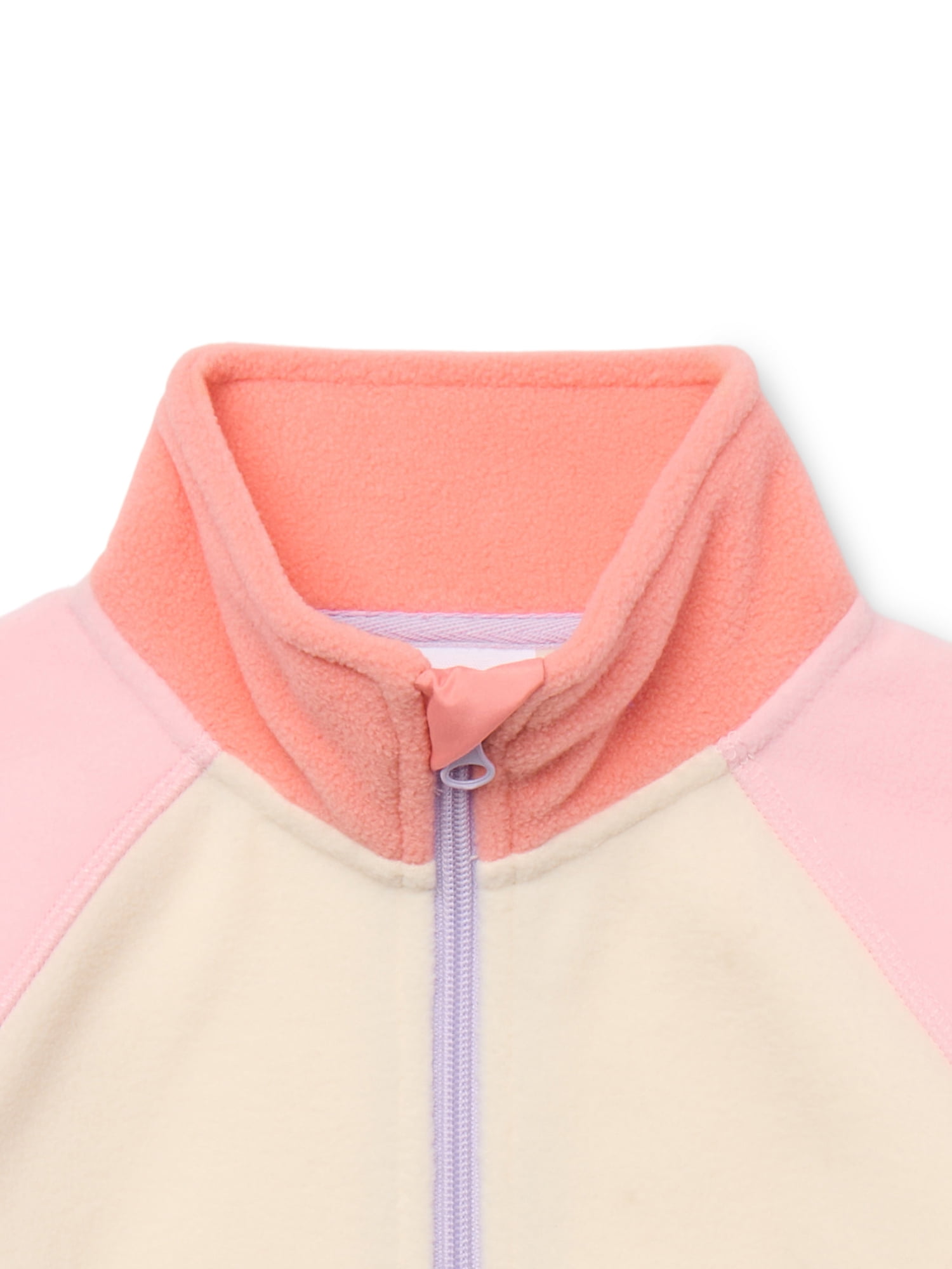 Wonder Nation Girls Microfleece Full Zip Jacket, Sizes 4-18