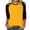 Yellow 3/4 Sleeve Tshirts, variant on Htigea Women's 3/4 Length Raglan Sleeve Shirts Casual Loose Fit Pullover Color Block Baseball Tee Tunic Crewneck Top Blue,2XL