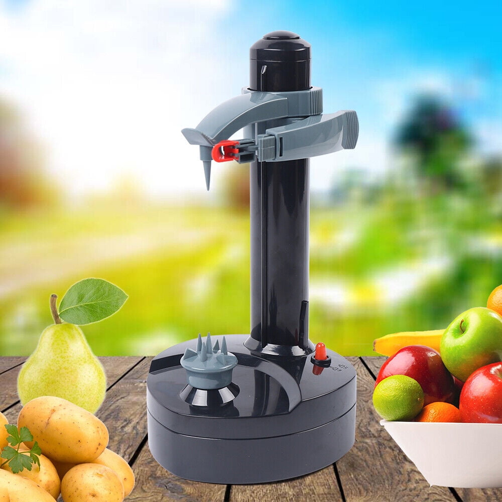 Electric Potato Peeler Automatic Rotating Apple Peeler Multifunction  Stainless Steel Fruit Vegetable Potato Peeling Machine for Home Kitchen  (Black)