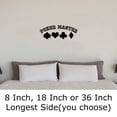 thumbnail image 2 of Poker Master Clubs Hearts Spades Diamonds Varsity Cards Bet c Wall Decals for Walls Peel and Stick wall art murals Black Small 8 Inch, 2 of 2