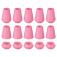 thumbnail image 1 of Unique Bargains Lot de 20 Butée d'Extrémité en Plastique pour Cordon, Verrou d'Extrémité de Cordon, Attache de Corde, Rose, 1 of 5